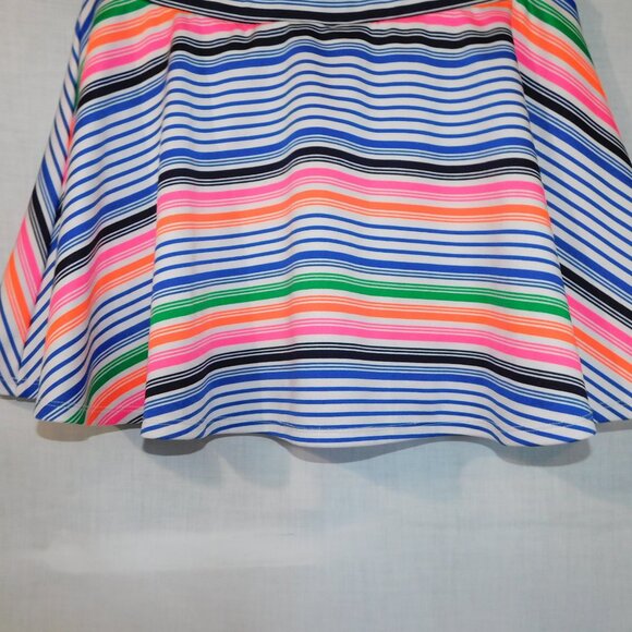 Justice Girls 18 / XL Multicolor Striped Casual Athletic Skort - Picture 8 of 9